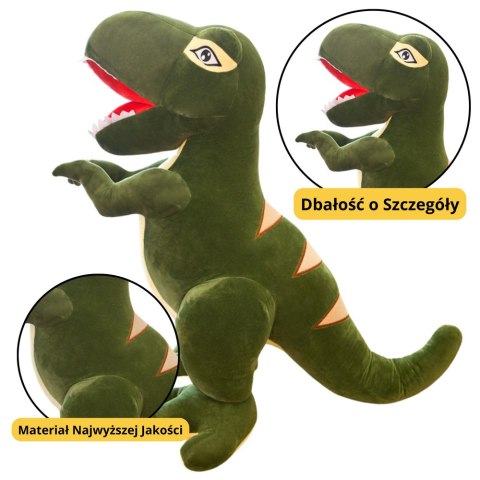Pluszowa Maskotka Przytulanka Dinozaur Tyranozaur Zielony 35cm LEAN Toys Pluszowa Maskotka Przytulanka Dinozaur Tyranozaur Zielony 35cm LEAN Toys
