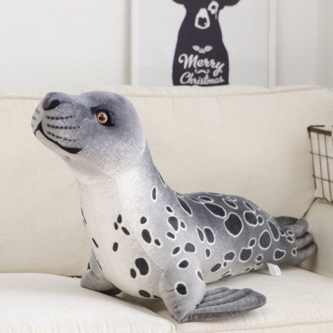 Pluszowa Maskotka Przytulanka Foka Szara 37cm LEAN Toys Pluszowa Maskotka Przytulanka Foka Szara 37cm LEAN Toys