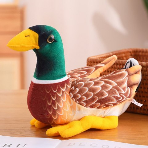 Pluszowa Maskotka Przytulanka Kaczka Brązowo Zielona 28cm LEAN Toys Pluszowa Maskotka Przytulanka Kaczka Brązowo Zielona 28cm LEAN Toys