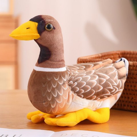 Pluszowa Maskotka Przytulanka Kaczka Brązowo Żółta 28cm LEAN Toys Pluszowa Maskotka Przytulanka Kaczka Brązowo Żółta 28cm LEAN Toys
