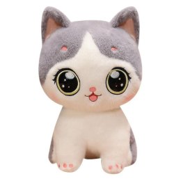 Pluszowa Maskotka Przytulanka Kotek Biało Szary 21cm LEAN Toys