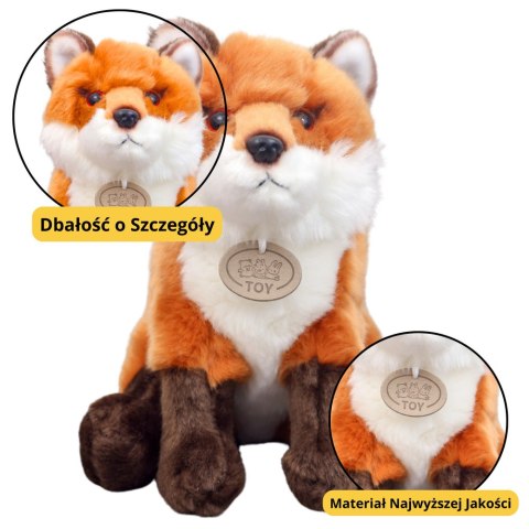 Pluszowa Maskotka Przytulanka Lis Rudo Brązowy 23cm LEAN Toys Pluszowa Maskotka Przytulanka Lis Rudo Brązowy 23cm LEAN Toys