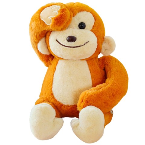 Pluszowa Maskotka Przytulanka Małpka Z Magnesami Brązowa 23cm LEAN Toys Pluszowa Maskotka Przytulanka Małpka Z Magnesami Brązowa 23cm LEAN Toys