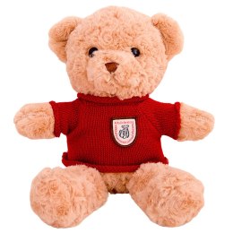 Pluszowa Maskotka Przytulanka Miś Beżowy Czerwony Sweterek 40cm LEAN Toys