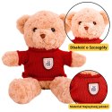 Pluszowa Maskotka Przytulanka Miś Beżowy Czerwony Sweterek 40cm LEAN Toys