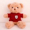 Pluszowa Maskotka Przytulanka Miś Beżowy Czerwony Sweterek 40cm LEAN Toys