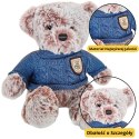 Pluszowa Maskotka Przytulanka Miś Szary Niebieski Sweterek 21cm LEAN Toys