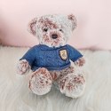Pluszowa Maskotka Przytulanka Miś Szary Niebieski Sweterek 21cm LEAN Toys