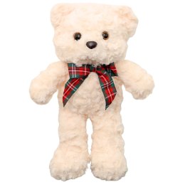 Pluszowa Maskotka Przytulanka Miś Z Kokardą Biały 30cm LEAN Toys