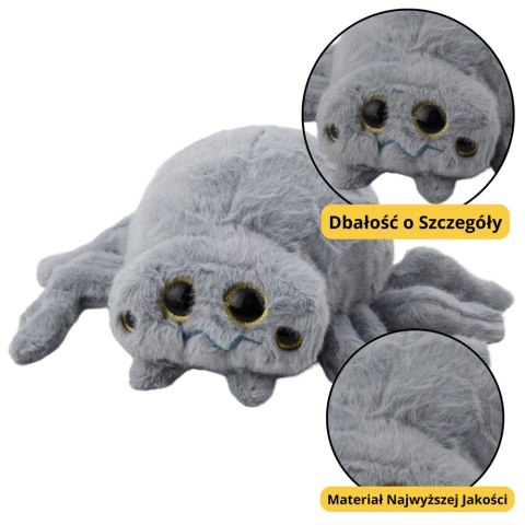 Pluszowa Maskotka Przytulanka Owad Pająk Szary 30cm LEAN Toys Pluszowa Maskotka Przytulanka Owad Pająk Szary 30cm LEAN Toys