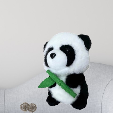 Pluszowa Maskotka Przytulanka Panda Z Bambusem 18cm LEAN Toys Pluszowa Maskotka Przytulanka Panda Z Bambusem 18cm LEAN Toys