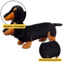 Pluszowa Maskotka Przytulanka Pies Jamnik Czarny 25cm LEAN Toys