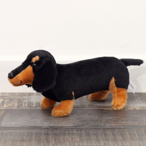 Pluszowa Maskotka Przytulanka Pies Jamnik Czarny 25cm LEAN Toys Pluszowa Maskotka Przytulanka Pies Jamnik Czarny 25cm LEAN Toys