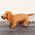 Pluszowa Maskotka Przytulanka Pies Jamnik Jasno Brązowy 25cm LEAN Toys