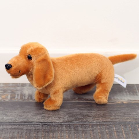 Pluszowa Maskotka Przytulanka Pies Jamnik Jasno Brązowy 25cm LEAN Toys Pluszowa Maskotka Przytulanka Pies Jamnik Jasno Brązowy 25cm LEAN Toys