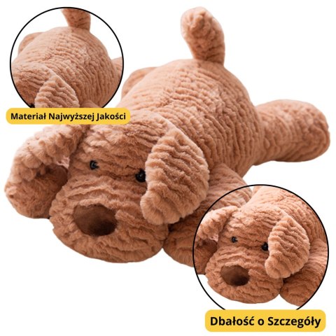 Pluszowa Maskotka Przytulanka Piesek Beżowy 30cm LEAN Toys Pluszowa Maskotka Przytulanka Piesek Beżowy 30cm LEAN Toys