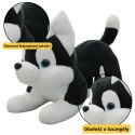 Pluszowa Maskotka Przytulanka Piesek Husky Czarno-Biały 30cm LEAN Toys
