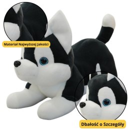 Pluszowa Maskotka Przytulanka Piesek Husky Czarno-Biały 30cm LEAN Toys