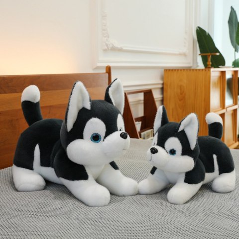 Pluszowa Maskotka Przytulanka Piesek Husky Czarno-Biały 30cm LEAN Toys Pluszowa Maskotka Przytulanka Piesek Husky Czarno-Biały 30cm LEAN Toys
