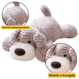 Pluszowa Maskotka Przytulanka Piesek Jasnoszary 30cm LEAN Toys