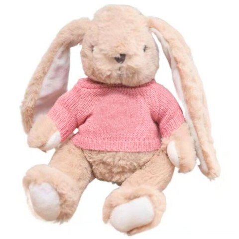 Pluszowa Maskotka Przytulanka Zając Sweterek Różowy 22cm LEAN Toys