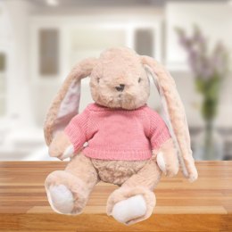 Pluszowa Maskotka Przytulanka Zając Sweterek Różowy 22cm LEAN Toys