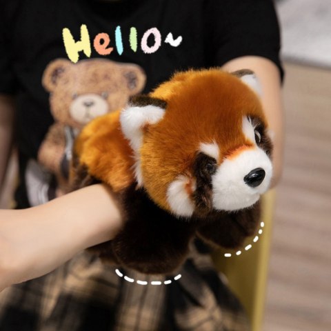 Pluszowa Panda Ruda Maskotka Brelok Kółko Karabińczyk 13cm LEAN Toys Pluszowa Panda Ruda Maskotka Brelok Kółko Karabińczyk 13cm LEAN Toys