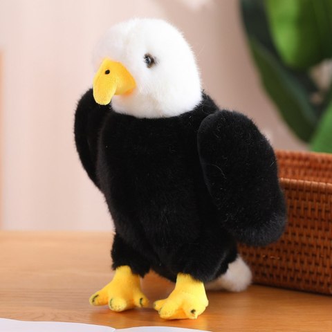 Pluszowy Orzeł Ptak Pluszak Maskotka Przytulanka Czarno Biały 25cm LEAN Toys Pluszowy Orzeł Ptak Pluszak Maskotka Przytulanka Czarno Biały 25cm LEAN Toys