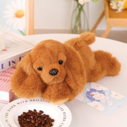 Pluszowy Piesek Cocker Spaniel Z Obciążonymi Łapami Brązowy 30cm LEAN Toys