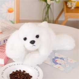 Pluszowy Piesek Maltańczyk Z Obciążonymi Łapami Biały 30cm LEAN Toys