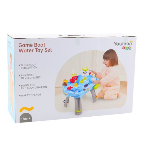 Stolik Interaktywny Wodny Łowienie Akcesoria Wodne Niebieski LEAN Toys Stolik Interaktywny Wodny Łowienie Akcesoria Wodne Niebieski LEAN Toys