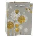 Torba Prezentowa Dmuchawce Złote Elementy 23 x 18 x 10,5 cm LEAN