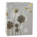 Torba Prezentowa Dmuchawce Złote Elementy 32 x 26 x 12cm LEAN