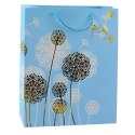 Torba Prezentowa Dmuchawce Złote Elementy 32 x 26 x 12cm LEAN