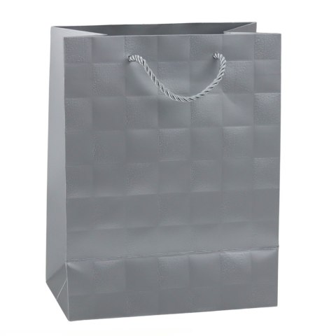 Torba Prezentowa Elegancka Tłoczone Kwadraty 23 x 18 x 10,5 cm LEAN Torba Prezentowa Elegancka Tłoczone Kwadraty 23 x 18 x 10,5 cm LEAN