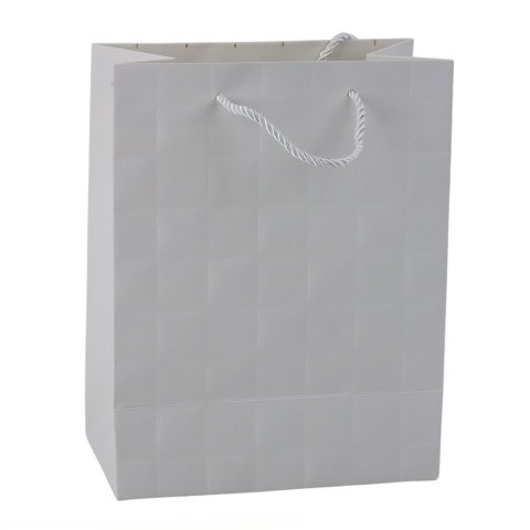 Torba Prezentowa Elegancka Tłoczone Kwadraty 23 x 18 x 10,5 cm LEAN Torba Prezentowa Elegancka Tłoczone Kwadraty 23 x 18 x 10,5 cm LEAN