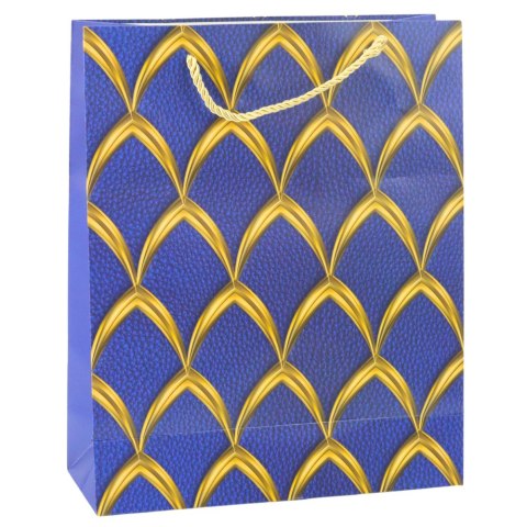 Torba Prezentowa Elegancka Złote Zdobienia 32 x 26 x 12 cm LEAN Torba Prezentowa Elegancka Złote Zdobienia 32 x 26 x 12 cm LEAN