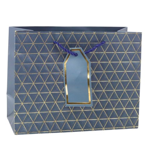 Torba Prezentowa Geometryczna Złote Linie 23 x 18 x 10 cm LEAN Torba Prezentowa Geometryczna Złote Linie 23 x 18 x 10 cm LEAN