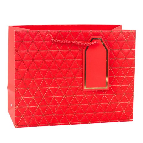 Torba Prezentowa Geometryczna Złote Linie 23 x 18 x 10 cm LEAN Torba Prezentowa Geometryczna Złote Linie 23 x 18 x 10 cm LEAN