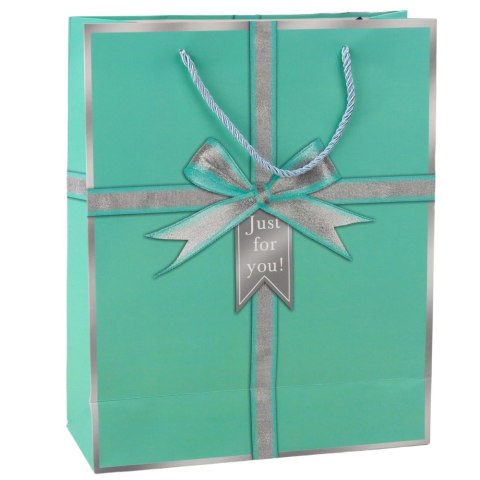 Torba Prezentowa Kokarda Just For You 32 x 26 x 12 cm LEAN Torba Prezentowa Kokarda Just For You 32 x 26 x 12 cm LEAN