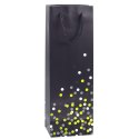 Torba Prezentowa Na Butelkę Wino W Kropki 36 x 12 x 9cm LEAN