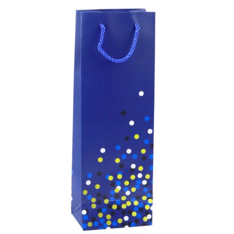 Torba Prezentowa Na Butelkę Wino W Kropki 36 x 12 x 9cm LEAN Torba Prezentowa Na Butelkę Wino W Kropki 36 x 12 x 9cm LEAN
