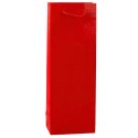 Torba Prezentowa Na Butelkę Wino Wzór Z Napisami 35 x 12 x 9 cm LEAN