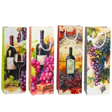 Torba Prezentowa Na Wino Butelkę Papierowa 35 x 12 x 9 cm LEAN Torba Prezentowa Na Wino Butelkę Papierowa 35 x 12 x 9 cm LEAN