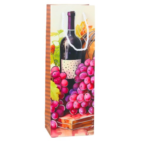 Torba Prezentowa Na Wino Butelkę Papierowa 35 x 12 x 9 cm LEAN Torba Prezentowa Na Wino Butelkę Papierowa 35 x 12 x 9 cm LEAN