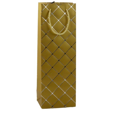 Torba Prezentowa Na Wino Butelkę Papierowa Srebrne Elementy 35 x 12 x 9 cm LEAN Torba Prezentowa Na Wino Butelkę Papierowa Srebrne Elementy 35 x 12 x 9 cm LEAN