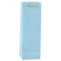 Torba Prezentowa Na Wino Butelkę Papierowa Złote Kropki 35 x 12 x 9 cm LEAN