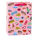 Torba Prezentowa Naklejki Kolorowe Znaczki 23 x 18 x 10,5 cm LEAN