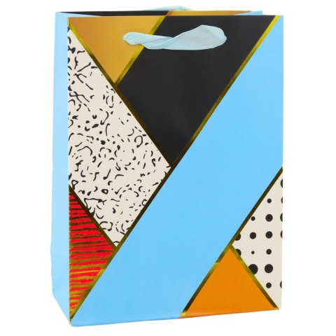 Torba Prezentowa Papierowa Wzory Geometryczne 23 x 18 x 10,5 cm LEAN Torba Prezentowa Papierowa Wzory Geometryczne 23 x 18 x 10,5 cm LEAN