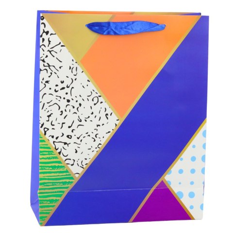 Torba Prezentowa Papierowa Wzory Geometryczne 32 x 26 x 12 cm LEAN Torba Prezentowa Papierowa Wzory Geometryczne 32 x 26 x 12 cm LEAN